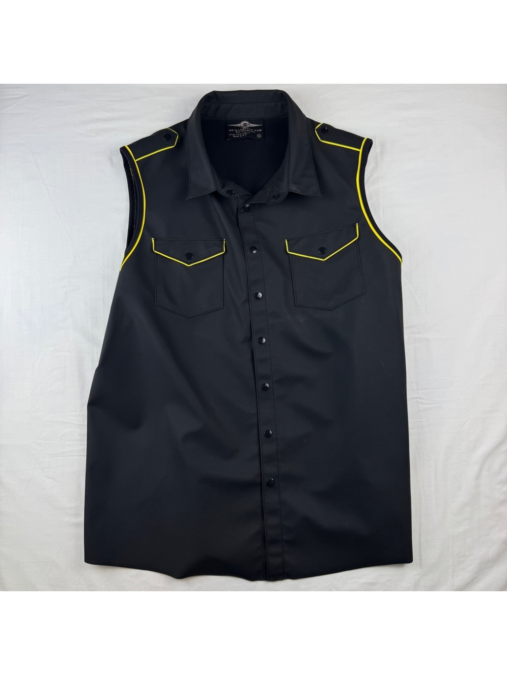MR-S Leather Sleeveless Black Vest Size XXL SAN Fran Gay